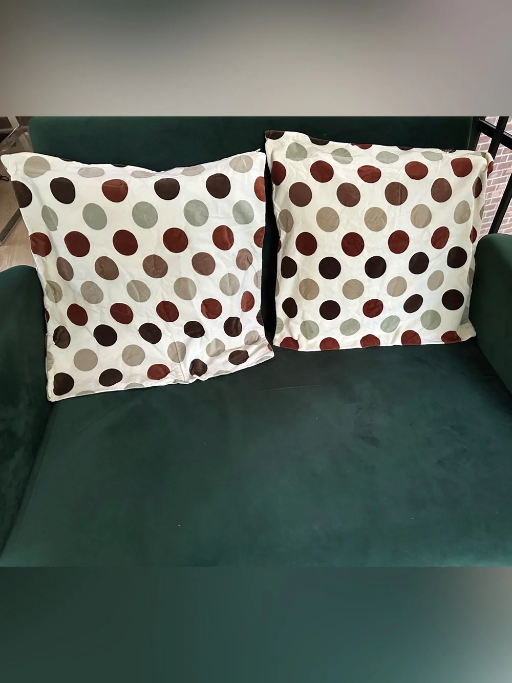 Neutral Velvet Minimalist IKEA Stockholm Cirkel Pillow - Set of 2 Covers